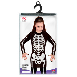 Detský kostým kostry, veľkosť 140